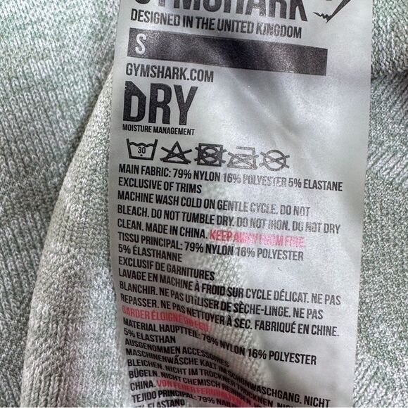 Gymshark Adapt Camo Seamless Leggings Green Small High Rise Ankle - Picture 8 of 12